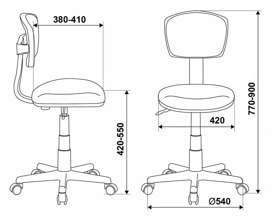 Стул компьютерный  Бюрократ CH-W299/SD/TW-18