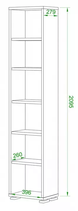 Стеллаж-колонка Домино ПУ-20-1