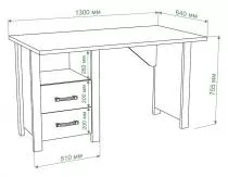Стол письменный Бартоло СТД-130 с ТБД