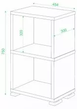 Стеллаж-колонка Домино СБ-15/2