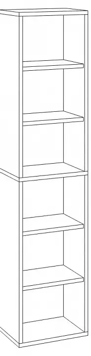 Стеллаж-колонка Домино СУ(ш1в2)