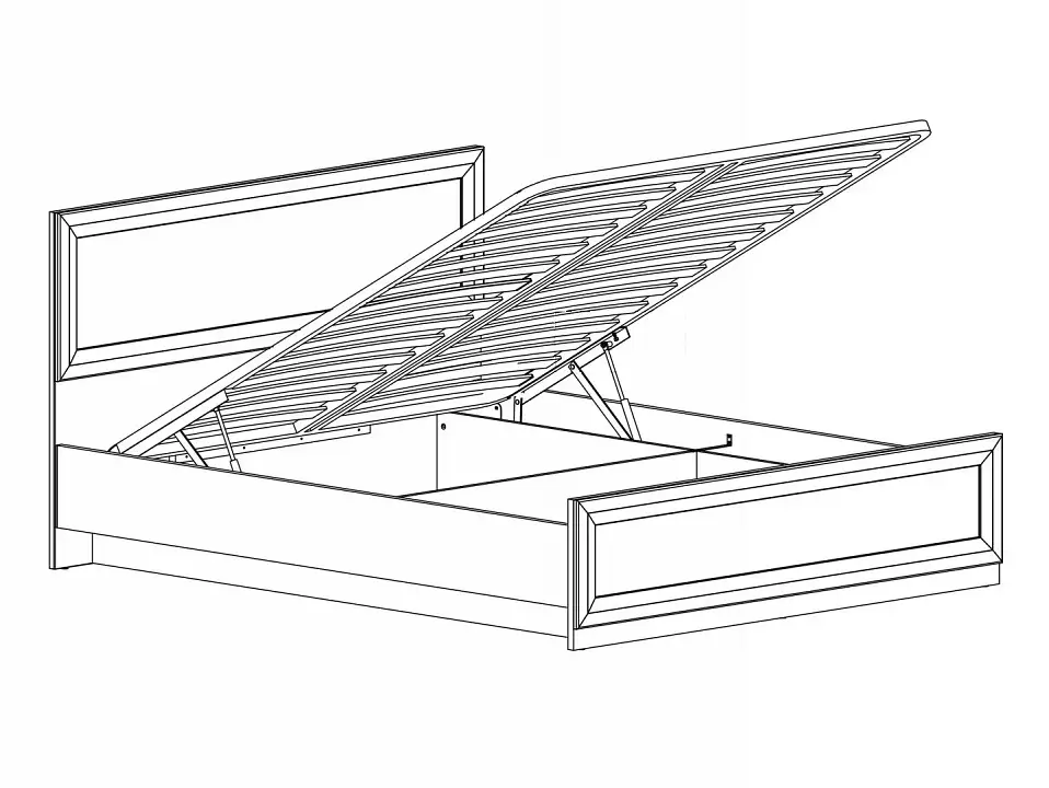 Кровать двуспальная Мальта B136-LOZ 160x200 N