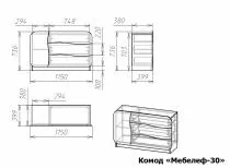 Комод Мебелеф-30